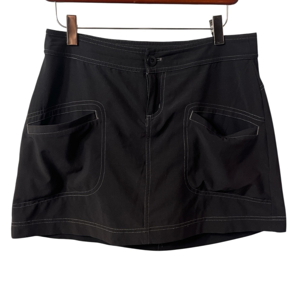 Prana Black Skort with White Stitching Women’s Size 2